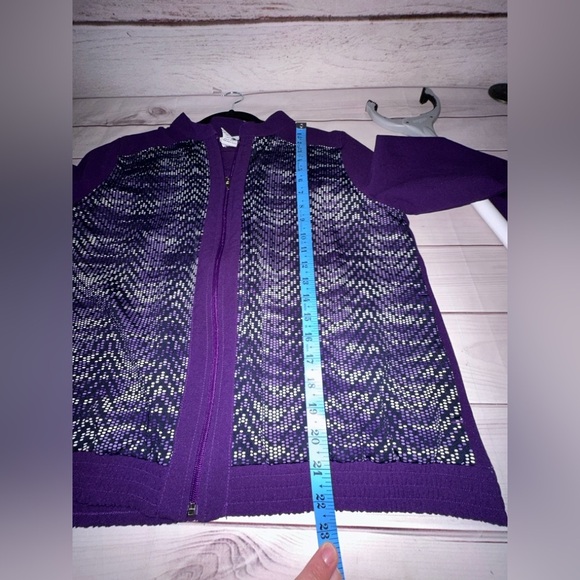 BonWorth Purple Zip-Up Jacket Size SP (Small Petite) Lightweight Vintage - Picture 4 of 6